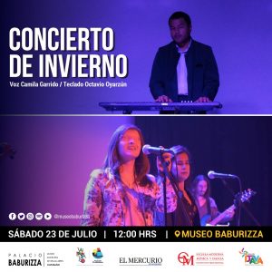 Afiche Concierto de Invierno Museo Bellas Artes Valparíso Fundación IDAVA